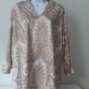 Blair women blouse sleeve three quarters